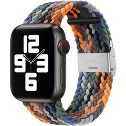 Mobigear Braided Nylon Apple Watch Armband Klappschließe - 49/46/45/44 mm - Digital Camouflage