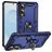 Mobigear Armor Ring Samsung Galaxy S25 Edge Hülle Hardcase Backcover Stoßfest mit Ringhalter - Blau