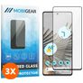 Mobigear Premium Google Pixel 7 Pro Panzerglas Gehärtetes Glas Displayschutz - Hüllenfreundlich - Schwarz (3er Pack)
