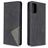 Mobigear Rhombus Slim Samsung Galaxy A41 Klapphülle - Schwarz