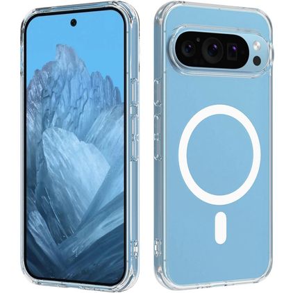 Mobigear Crystal Durchsichtig Google Pixel 9 Pro MagSafe Hülle Hardcase Backcover - Transparent