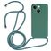 Mobigear Lanyard iPhone 15 Plus Silikon Handykette - Grün