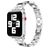 Mobigear Prague Edelstahl Apple Watch Armband Faltschließe - 42/41/40/38 mm - Silber