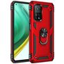 Mobigear Armor Ring Xiaomi Mi 10T Hardcase Backcover Shockproof mit Ringhalter - Rot