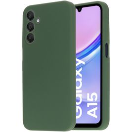 Mobiparts Samsung Galaxy A15 Silikon Hülle Backcover - Forest Green