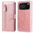 Mobigear Zipper iPhone 17 Pro Hülle Klapphülle Geldbörse - Roségold