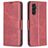Mobigear Excellent Samsung Galaxy S25 FE Hülle Klapphülle Geldbörse - Rot