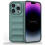 Mobigear Bumpy iPhone 15 Pro Hülle Flexibles TPU Backcover - Grün