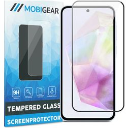 Mobigear Premium Samsung Galaxy A36 Panzerglas Gehärtetes Glas Displayschutz - Hüllenfreundlich - Schwarz