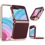 Mobigear Non-slip Armor Samsung Galaxy Z Flip 5 Hülle Hardcase Backcover Stoßfest - Rot