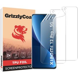 GrizzlyCoat Xiaomi 12 Pro Hydrogel TPU Displayschutz - Hüllenfreundlich + Applikator (2er Pack)