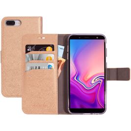 Mobiparts Saffiano Wallet Samsung Galaxy J6 (2018) Hülle Klapphülle Geldbörse - Copper