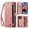 Caseme 008 iPhone 15 Plus Hülle Abnehmbare 2in1 Klapphülle Geldbörse - Pink