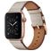Mobigear Firenze Leder Apple Watch Armband Dornschließe - 49/46/45/44 mm - Beige