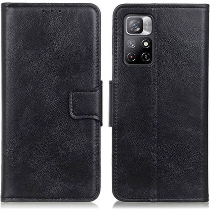 Mobigear Classy Xiaomi Redmi Note 11 5G Hülle Klapphülle Geldbörse - Schwarz
