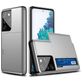 Mobigear Brushed Credit Card Slot Case Silver Samsung Galaxy S21 Ultra