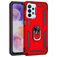 Mobigear Armor Ring Samsung Galaxy A23 Hülle Hardcase Backcover Stoßfest mit Ringhalter - Rot