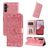 Mobigear Sunflower Samsung Galaxy A14 Hülle Klapphülle Geldbörse - Magenta