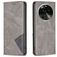 Mobigear Rhombus Slim OPPO Find X6 Pro Hülle Klapphülle - Grau