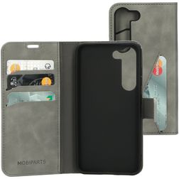 Mobiparts Classic Wallet Samsung Galaxy S23 Hülle Klapphülle Geldbörse - Granite Grey