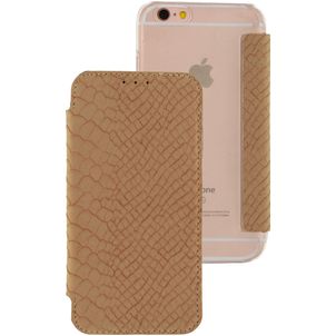 Mobilize Slim Gelly iPhone 6s Hülle Klapphülle - Snake Creamy Rose