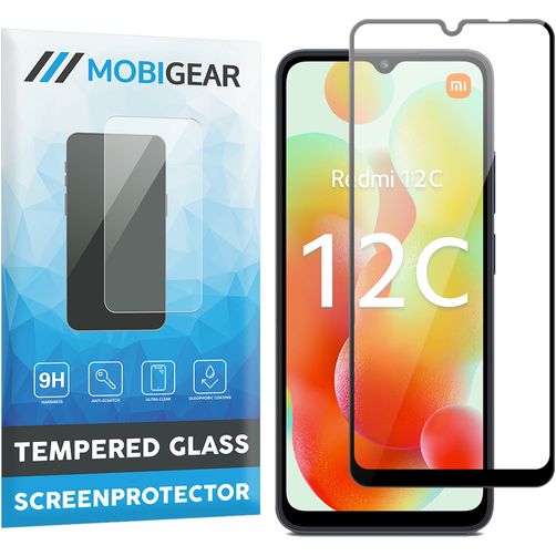 Mobigear Premium Xiaomi Redmi 12C Panzerglas Displayschutz - Hüllenfreundlich