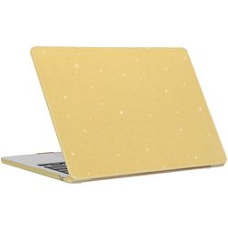 Mobigear Sparkling Cream MacBook Air 13 Zoll (2022-2026) Hardcase Hülle MacBook Case - Gelb - Model A2681 / A3113 / A3240 / A3449
