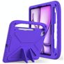 Mobigear AeroArmor iPad Air 13 Zoll (2024) Tablet Hülle für Kinder mit Tragegriff + Stifthalter - Lila