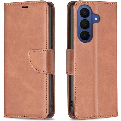 Mobigear Excellent Samsung Galaxy A37 Hülle Klapphülle Geldbörse - Braun