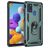Mobigear Armor Ring Samsung Galaxy A21s Hülle Hardcase Backcover Stoßfest mit Ringhalter - Grün
