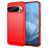 Mobigear Brushed Slim Google Pixel 9 Hülle Flexibles TPU Backcover - Rot
