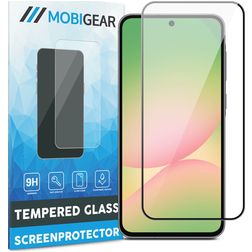Mobigear Premium Samsung Galaxy A56 Panzerglas Gehärtetes Glas Displayschutz - Hüllenfreundlich - Schwarz