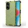 Mobigear Honeycomb OPPO A98 Hülle Hardcase Backcover Stoßfest - Grün