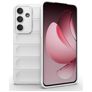 Mobigear Bumpy Samsung Galaxy S25 FE Hülle Flexibles TPU Backcover - Weiß
