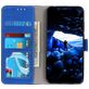 Mobigear Croco Motorola Moto E22i Hülle Klapphülle Geldbörse - Blau