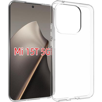Mobigear Basics Durchsichtig Xiaomi 15T Hülle Flexibles TPU Backcover - Transparent