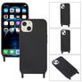 Mobigear Lanyard iPhone 14 Silikon Handykette - Schwarz