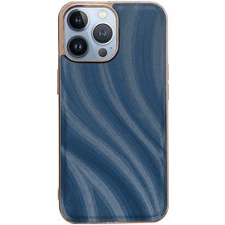 Mobigear Wavy iPhone 14 Pro Hülle Hardcase Backcover - Blau