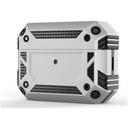 Mobigear Armor Apple AirPods Pro 2 Stoßfeste Hardcase Hülle - Silber