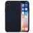 Mobigear Rubber Touch iPhone XS Silikon Hülle Backcover - Dunkelblau