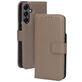 Mobiparts Wallet Samsung Galaxy A16 MagSafe Hülle Echtes Leder Abnehmbare 2in1 Klapphülle Geldbörse - Taupe