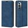 Mobigear Retro Slim Motorola Edge X30 Hülle Klapphülle Geldbörse - Dunkelblau