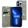 Mobiparts Classic Wallet iPhone 13 Pro Hülle Klapphülle Geldbörse - Granite Grey