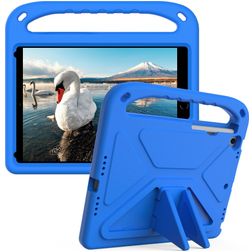 Mobigear AeroArmor iPad 9 (2021) Tablet Hülle für Kinder mit Tragegriff + Stifthalter - Blau