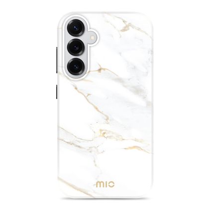 MIO Samsung Galaxy S25 Plus MagSafe Hülle Hardcase Backcover - White Marble