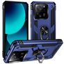 Mobigear Armor Ring Xiaomi 13T Pro Hülle Hardcase Backcover Stoßfest mit Ringhalter - Blau
