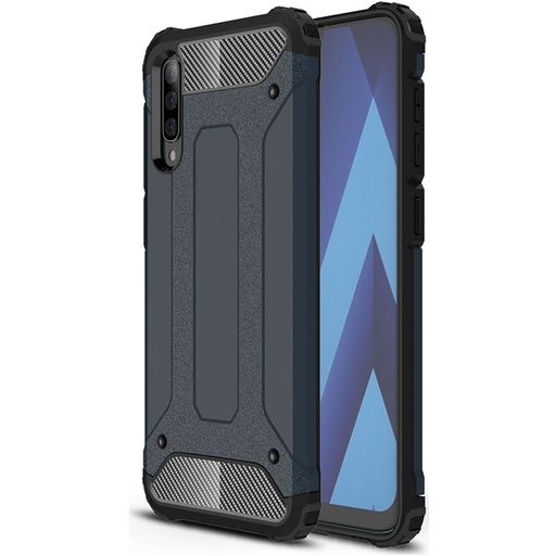 Mobigear Outdoor Samsung Galaxy A50 Hülle Hardcase Backcover Stoßfest - Marineblau