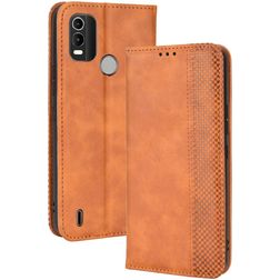 Mobigear Sensation Nokia C21 Plus Hülle Klapphülle Geldbörse - Braun