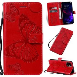 Mobigear Butterfly iPhone 11 Hülle Klapphülle Geldbörse - Rot