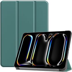 Mobigear Tri-Fold iPad Pro 13 Zoll (2024) Hülle Klapphülle - Grün